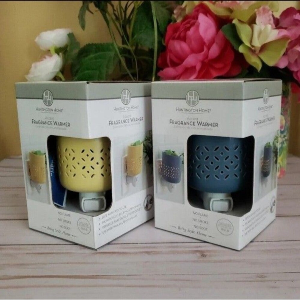 Huntington Home Accent Fragrance Warmers - Set of 2 NWT